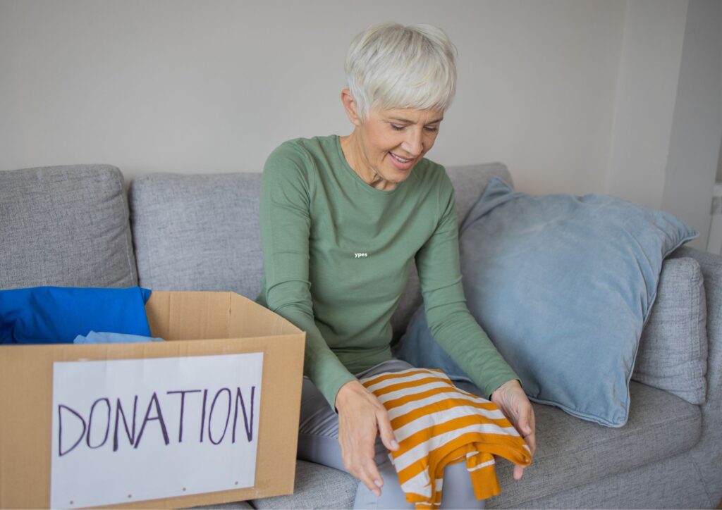 Donating Items you no longer need can help you achieve a clean and organized home.