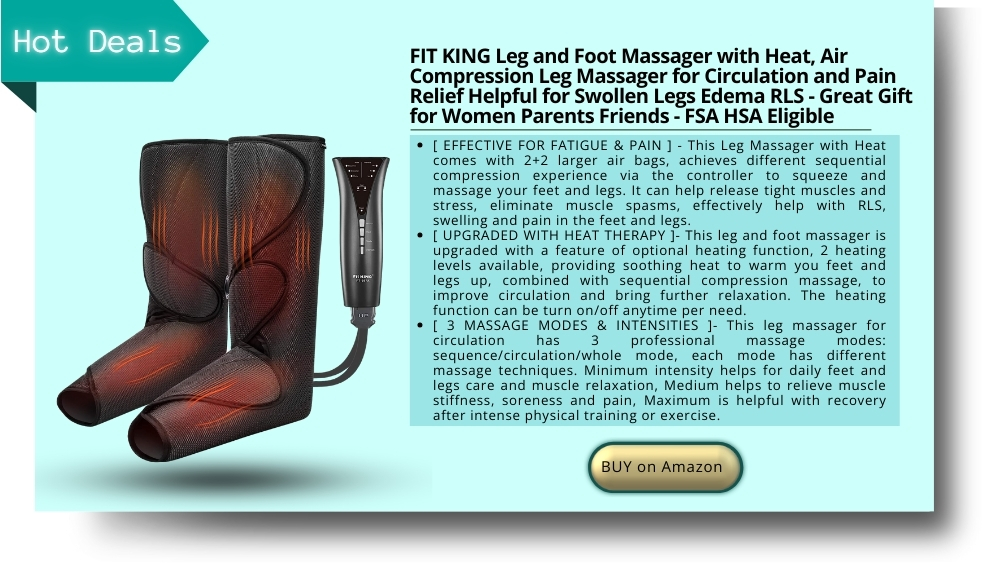 FIT KING Leg and Foot Massager with Heat