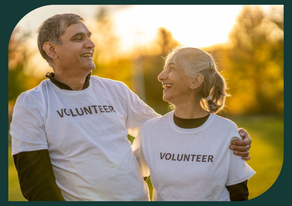 Volunteering helps seniors serve their community and bond with similar people.
