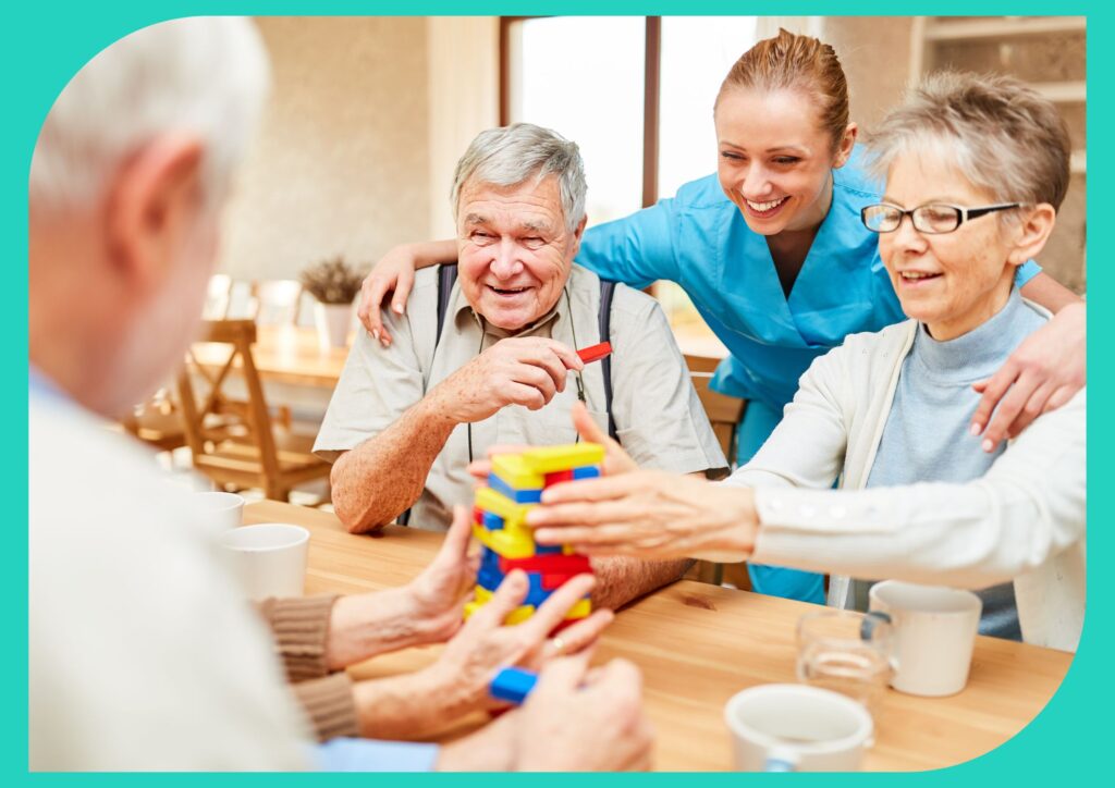 Memory care communities support seniors with dementia.