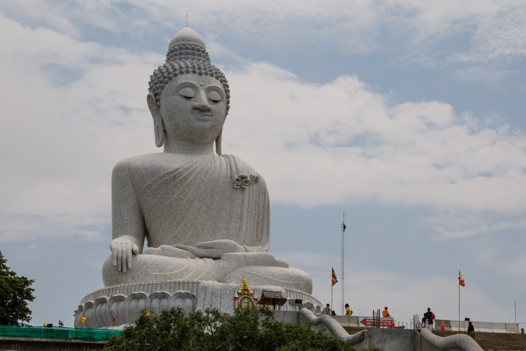 An image of the big buddha statute in Phuket.
