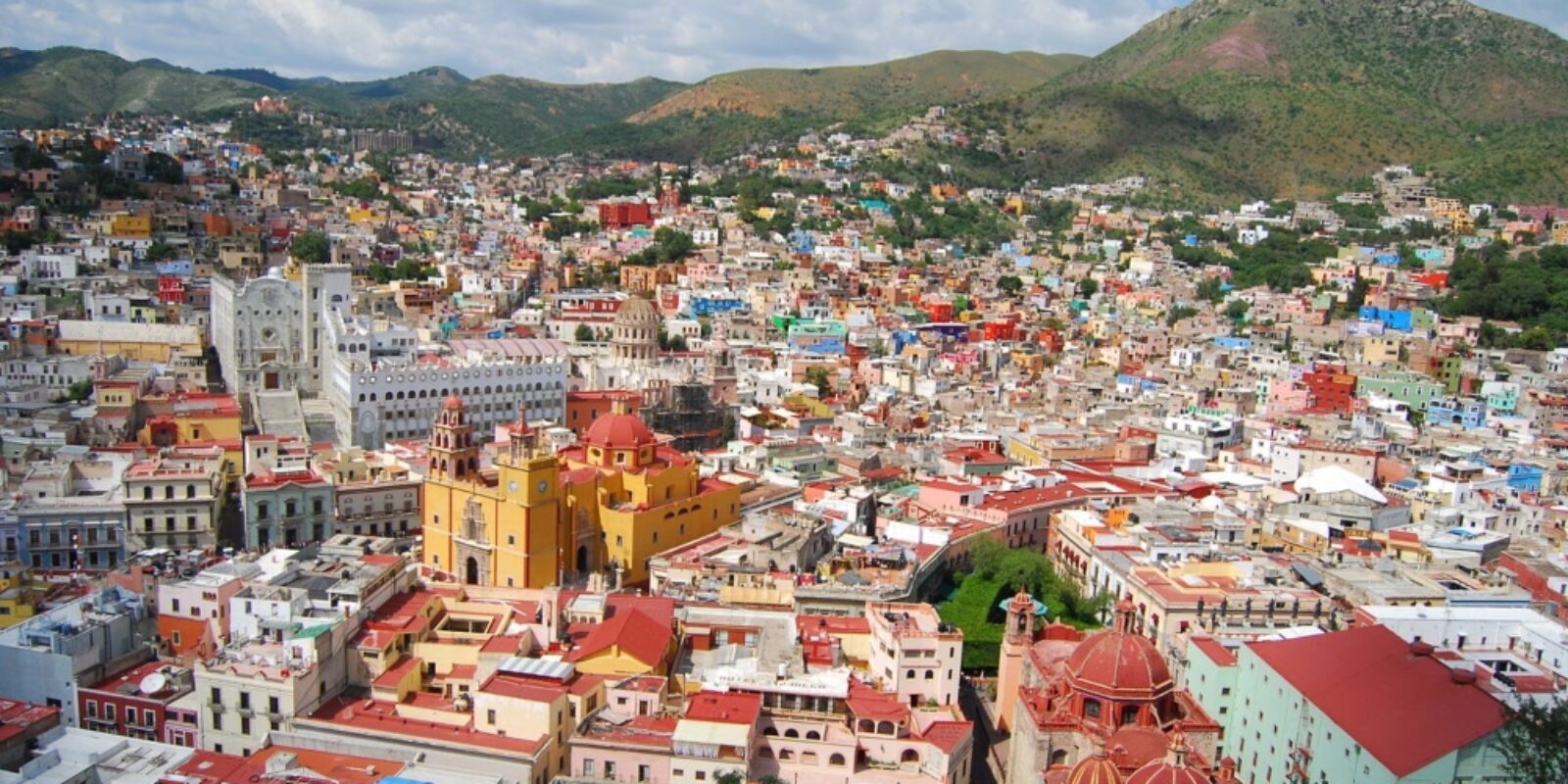 An aerial view of Mexican city for the article about "senior trips to Mexico City."