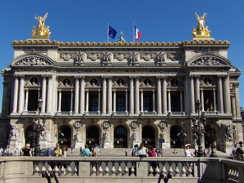 An image of the Palais Garnier in Paris.