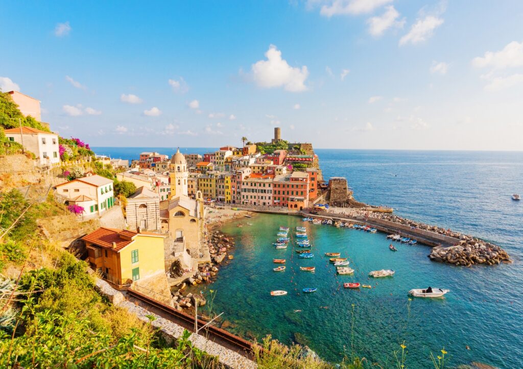 Seniors can enjoy scenic walks in Cinque Terre's coastal villages.