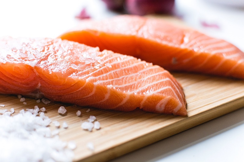 Rich in omega-3 fatty acid, salmon and other fatty fish increase serotonin levels, which can improve mood and reduce anxiety.