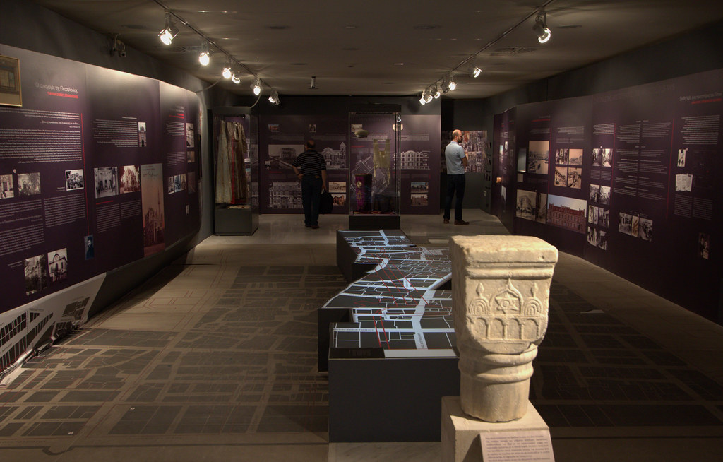 An image of an exhibit at the Thessaloniki Archaeological Museum.
