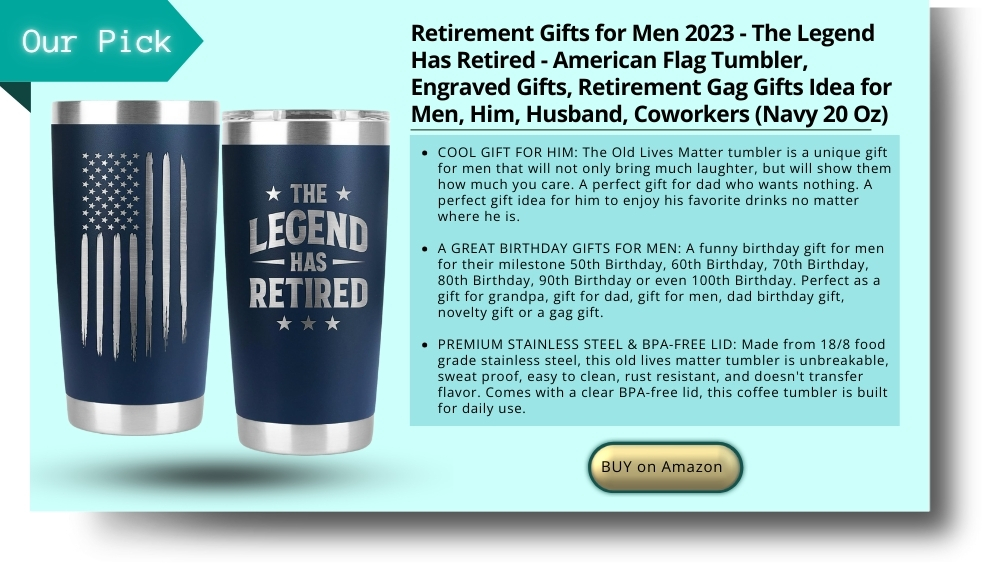 Retirement Gifts for Men 2023 - The Legend Has Retired 