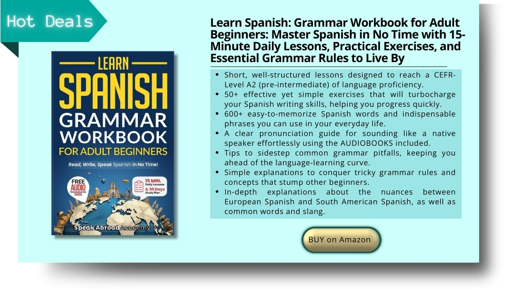 learn spanish grammar work book