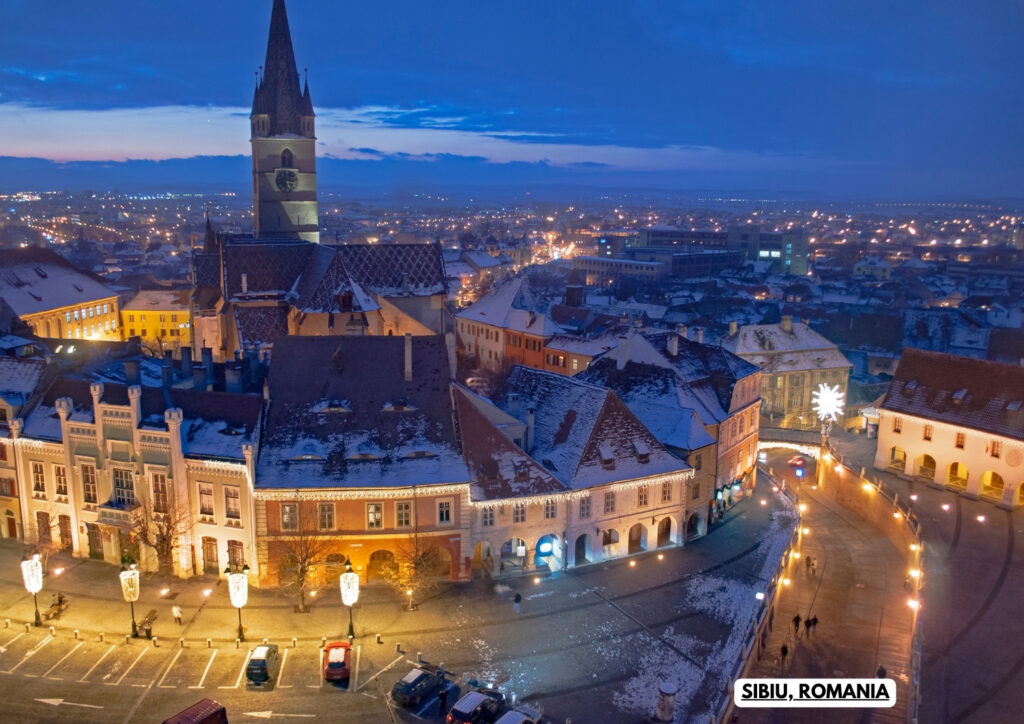 One of the most affordable European travel for seniors is in Sibiu, Romania. 