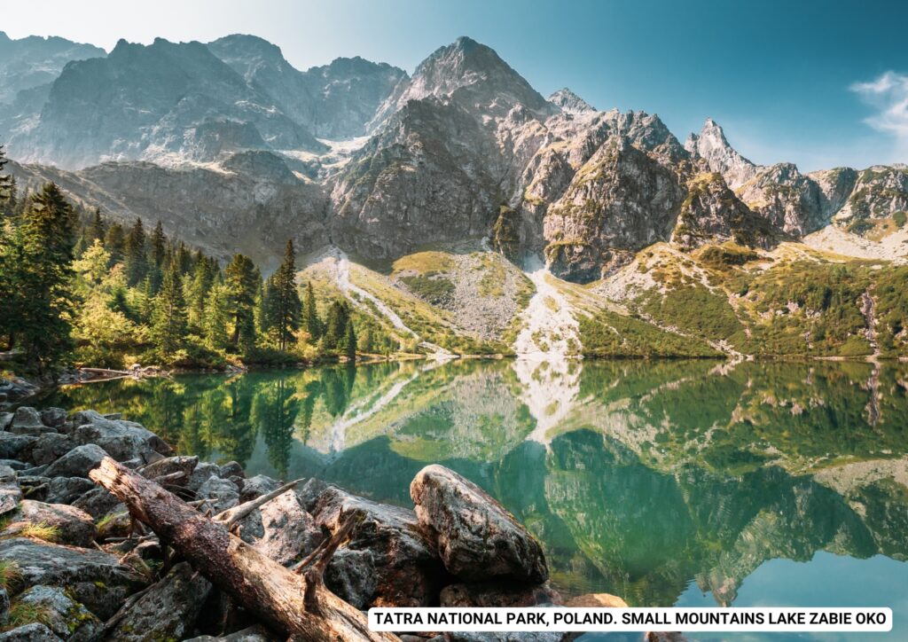 Tatra National Park, Poland. Small Mountains Lake Zabie Oko