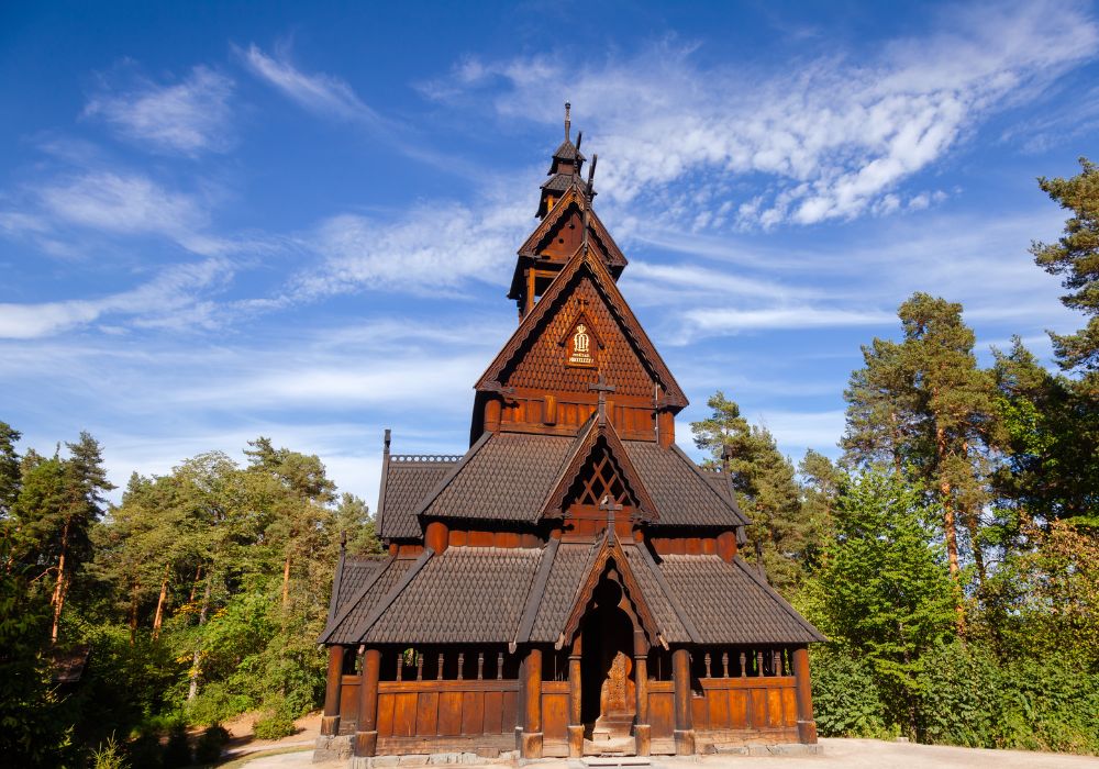 An image of the Norwegian Museum of Cultural History building. 