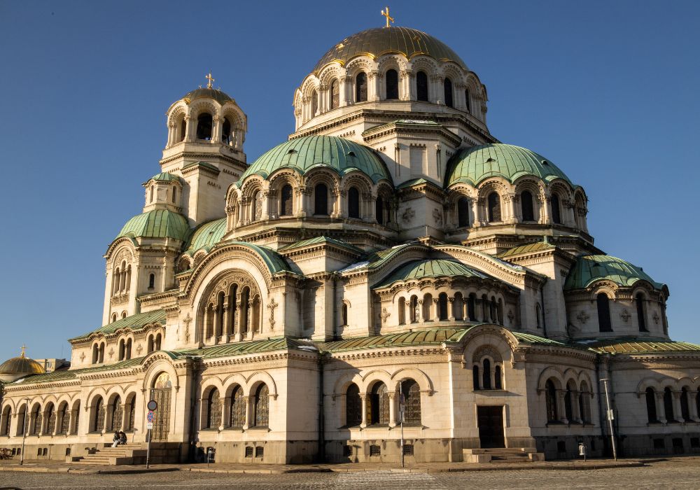 An image of the Alexander Nevsky Cathedral. 